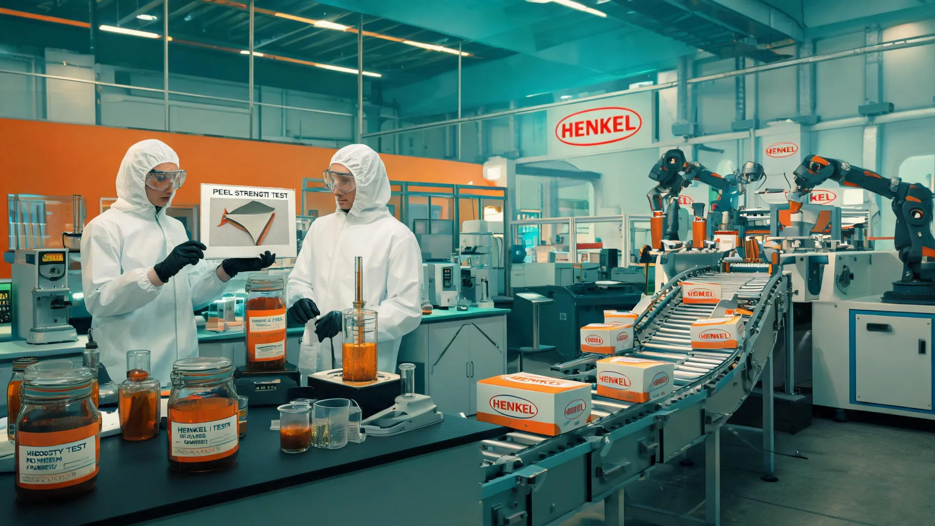 Henkel adhesive formulation laboratory