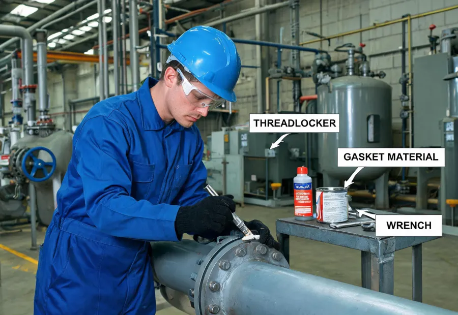 Industrial maintenance adhesive use