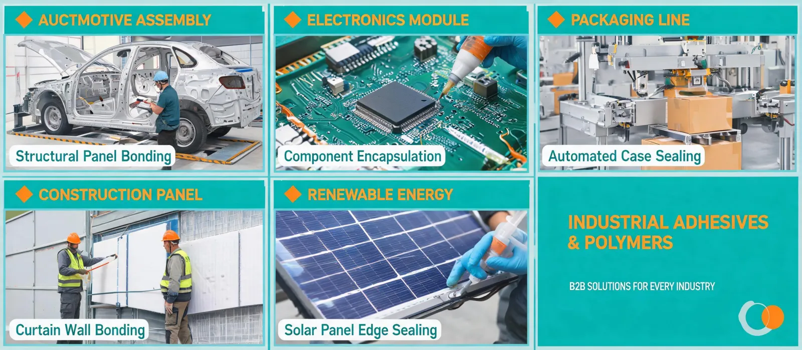 Industrial adhesive applications across markets